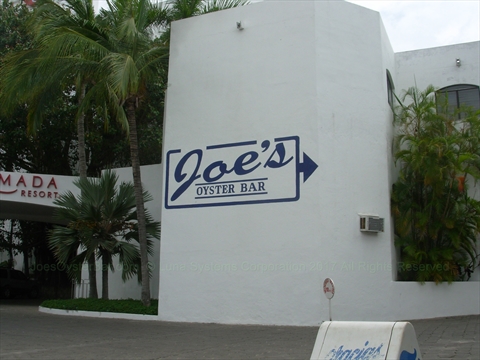 Joe's Oyster Bar is located in the Gaviana Resort complex