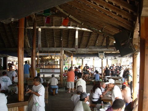 Inside Joe's Oyster Bar during the day