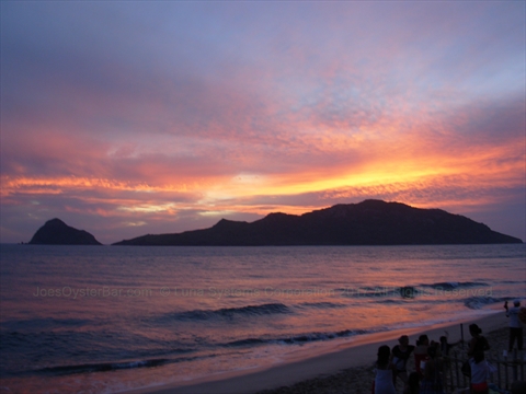 Sunset from Joe's Oyster Bar in Mazatlán, Sinaloa, Mexico