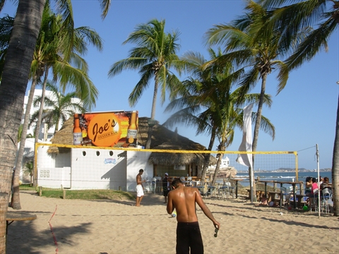 Volleyball Court at Joe's Oyster Bar